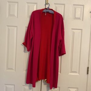 Chicos red and pink reversible jacket